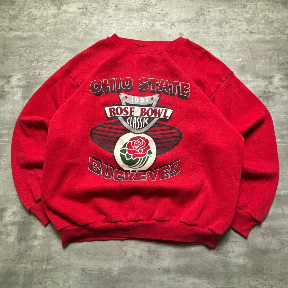 All American Ohio State Sweatshirt X-Large Red 1997 Rose Bowl Classic Buckeyes